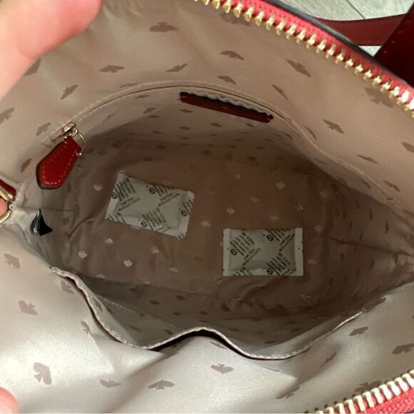 kate spade new york "staci" dome backpack saffiono leather red Curran - Picture 6 of 8